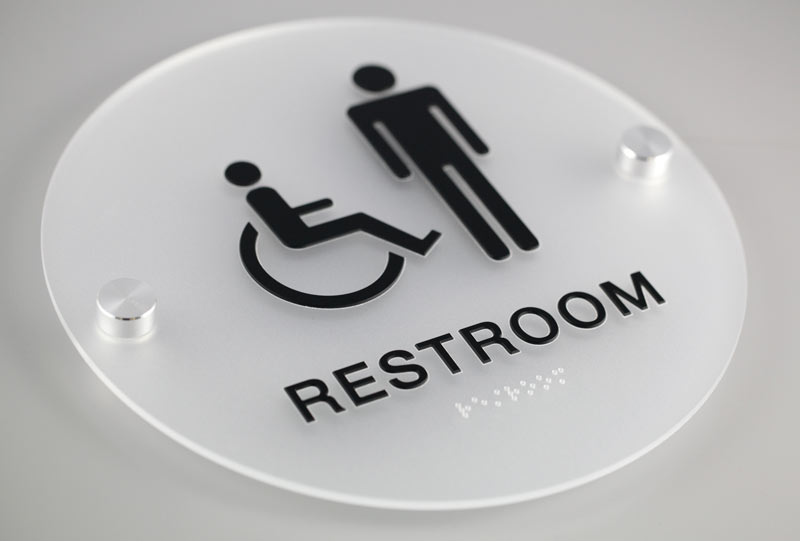 ADA Signage Restroom Sign - Des Moines, Iowa