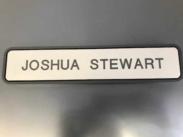 Engraved Name Plate